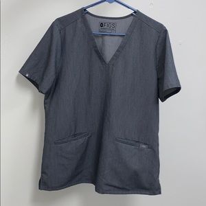 Figs Graphite Casma 3 Pocket Scrub Top
